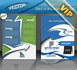 通用型传单模板：Business flyer template or corporate banner design 2
